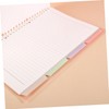 OHPHCALL 20Pcs Replaceable Binder Dividers Convenient Tabs for Easy Indexing