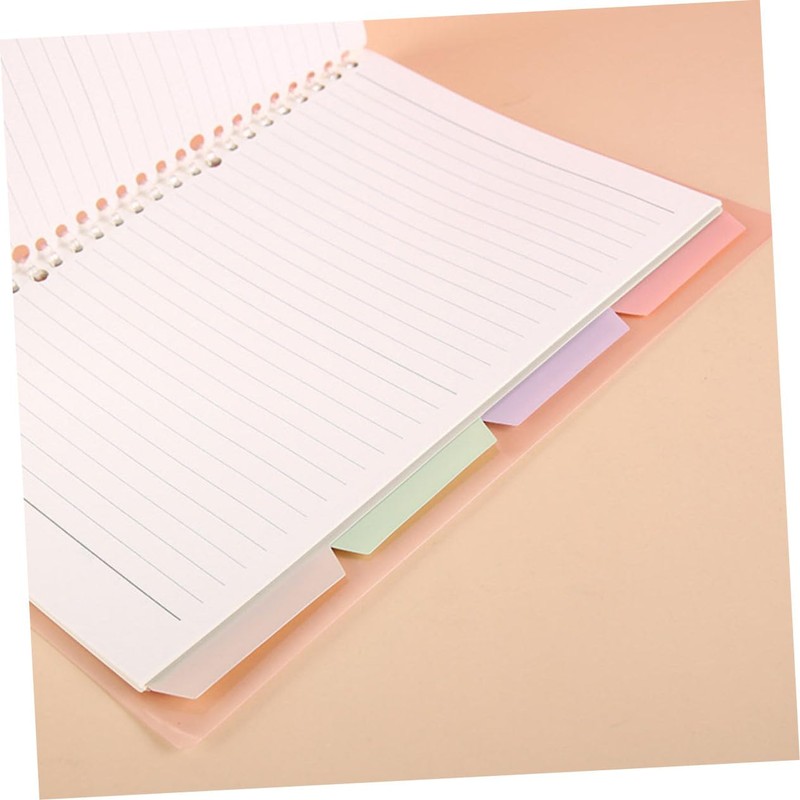 OHPHCALL 20Pcs Replaceable Binder Dividers Convenient Tabs for Easy Indexing