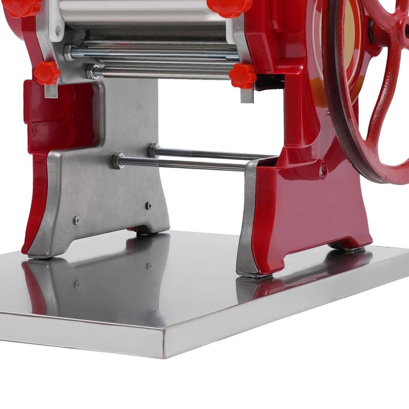 OCASAMI Commercial Hand-cranked Noodle Machine, Stainless Steel Fresh Noodle Press
