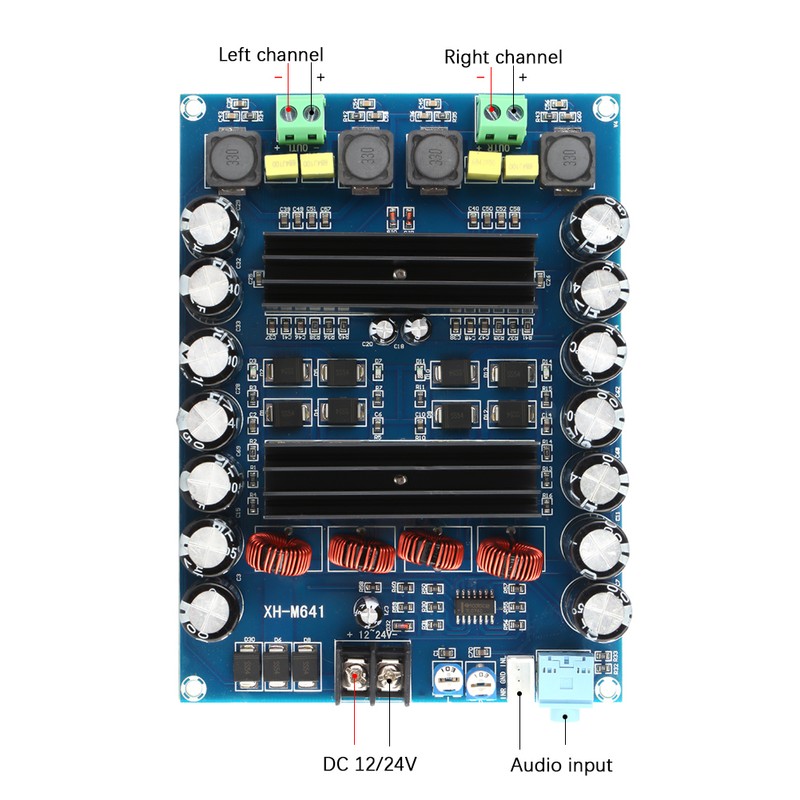 DC 12V 24V TPA3116D2 2*150W Digital Audio Amplifier Board 2