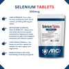 Selenium 200mcg Vegetarian & Vegan Mineral Supplement 360 Tablets, Made