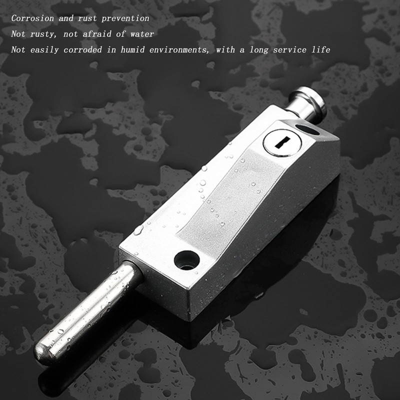 PINGPINGXIE Patio Door Lock，Sliding Patio Door Keyed with Door Latch