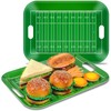 gisgfim 2Pcs Football Serving Trays 16.1 X 11.1 Inch Large