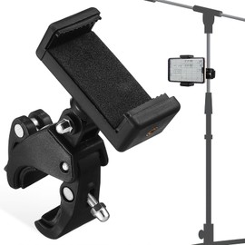 DOITOOL Mikrofonständer mit Mikrofonständer Notenpult und Akku Alle Smartphones Halterung für Smartphone mit Mikrofonständer 180° verstellbar