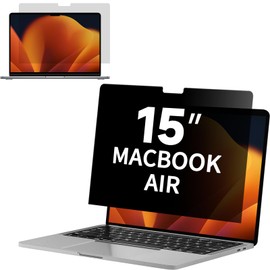 BSPROTE Privacy Screen for MacBook Air 15 inch (2023-2026, M2, M3, M4, M5), Matte Anti Glare Film Blue Light Filter, Laptop Anti Scratch Shield and Protector for Mac 15.3in