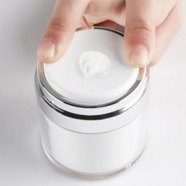 Cosmetic Airless Vacuum Push Dispenser Bottle Hand Cream 30ml 2ea
