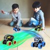 Moocuca Pack of 2 Monster Truck, Friction-Operated Pull Back Toy