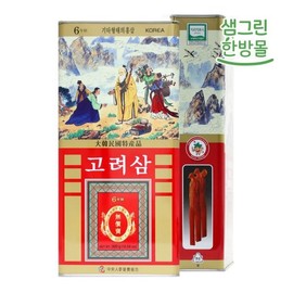 홍삼 6년근 대편 300g (11~20뿌리) 건홍삼 고려홍삼 캔 Red Ginseng 6-Year-Old Large Slice 300g (11-20 Roots) Dried Red Ginseng Korea Red Ginseng Can