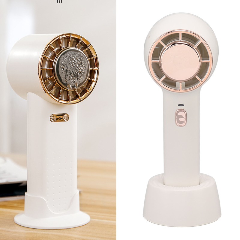 Portable Handheld Fan Semiconductor Cooling USB Rechargeable Quiet Adjustable Mini