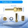 YRMST 590041 Swimming Pool Spa Brass Deck Jet Nozzle Replacement
