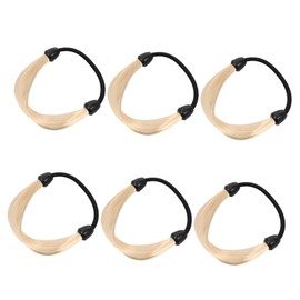 WOONEKY 2sets Ponytail Hair Ropes Elastic Hair Bands for Women Girls Headdress 6pcs*2
