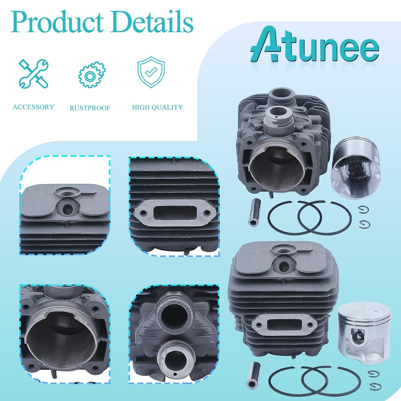 Atunee 50mm Cylinder Piston Kit for Stihl TS410 TS420 TS