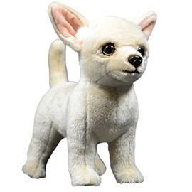 FRANKIEZHOU Chihuahua Stuffed Animal-10.63", Realistic Dog Plush,Gift for Mom
