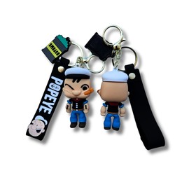 Popeye Keychain Model 3, Keyring for gift, Bag Pendant, Car decoration, the sailorman, Popeye el Marino