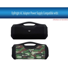 UpBright USB C 5V Charging Cable Compatible with Rockville RPB-XL Sonic-XXL RRB50 RPBXL SonicXXL 7.4V 4000mAh Li-ion Battery Boom box Huge Loud Large Portable Camo Bluetooth Speaker Boombox Power Cord