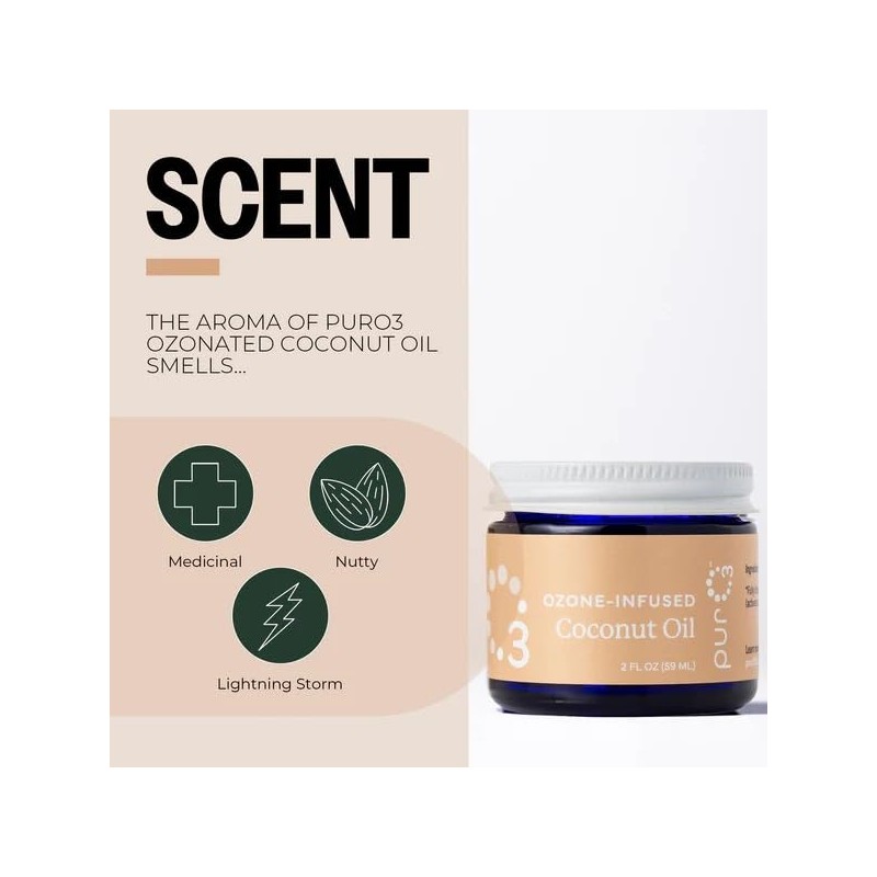 PurO3 Ozonated Coconut Oil – Pure, Natural, Organic Skincare for