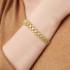 KELORIS PATH Gold Cuff Bracelets for Women, 14k Gold Plated