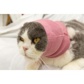 FDANDADE Dog Neck Gaiter, Pet Ear Flap Head Wrap for Dogs Anxiety Relief – Noise Canceling for Fireworks, Thunderstorms, Pet Grooming & Force Drying (Pink M).