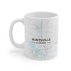 Huntsville, Alabama AL Map Mug (11 oz)