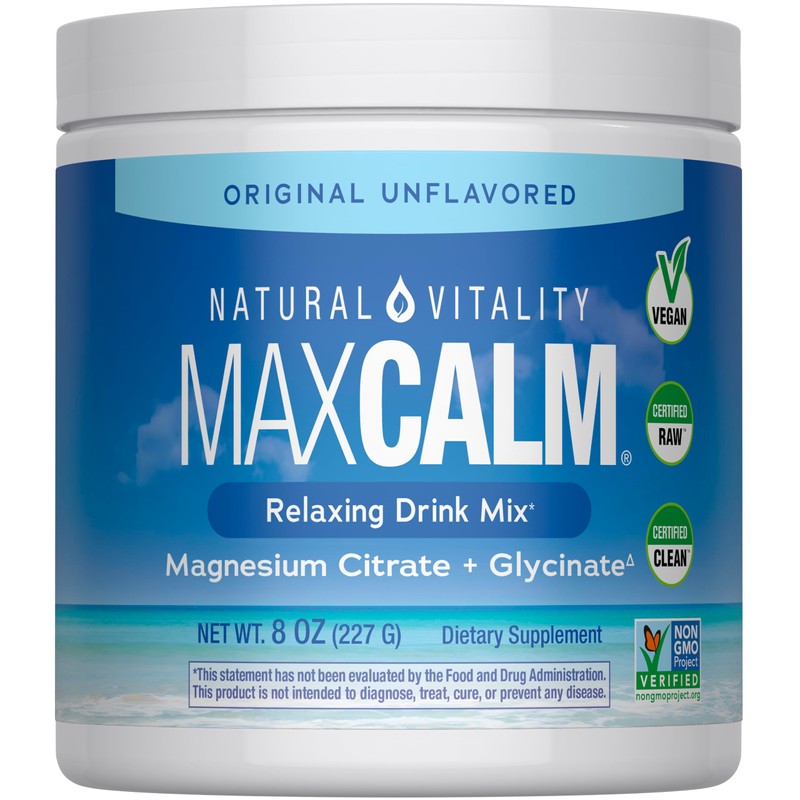 Natural Vitality Original Calm - Mezcla de bebida de magnesio,