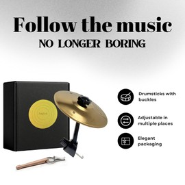 Car Crash Cymbal, Car Crash Cymbal Air Vent,Crisp Metallic Sound - Quirky Gift for Road Trips & Music Lovers (gold)