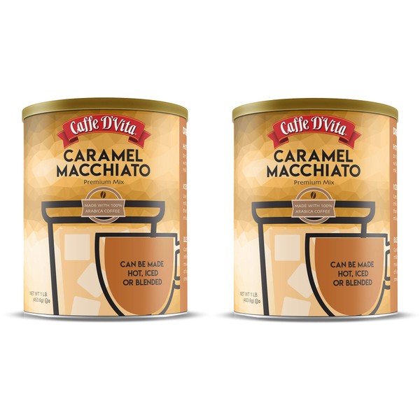 Caffe D’Vita Caramel Macchiato - Coffee Caramel Macchiato, Caramel Instant