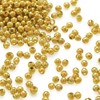 Craftdady 2mm Mini Round Ball Bead Spacers Golden Metal Tiny