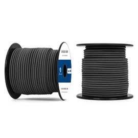 Abma Cord Bungee Cord 100% Stretch 3mm 30M Elastic Shock Cord - Black