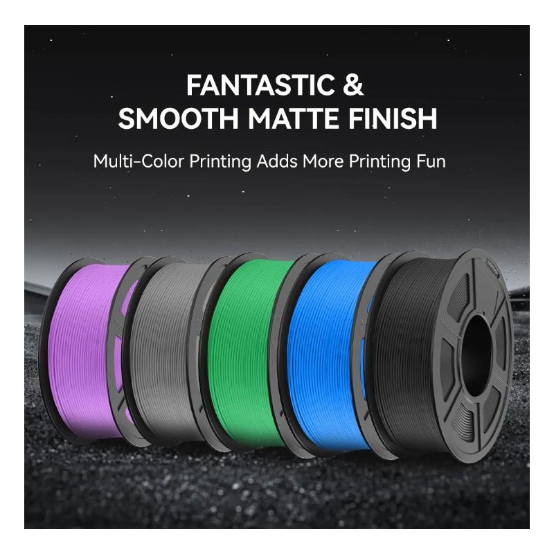 PLA Matte 3D Printer Filament 1KG 1.75mm SUNLU Matte PLA