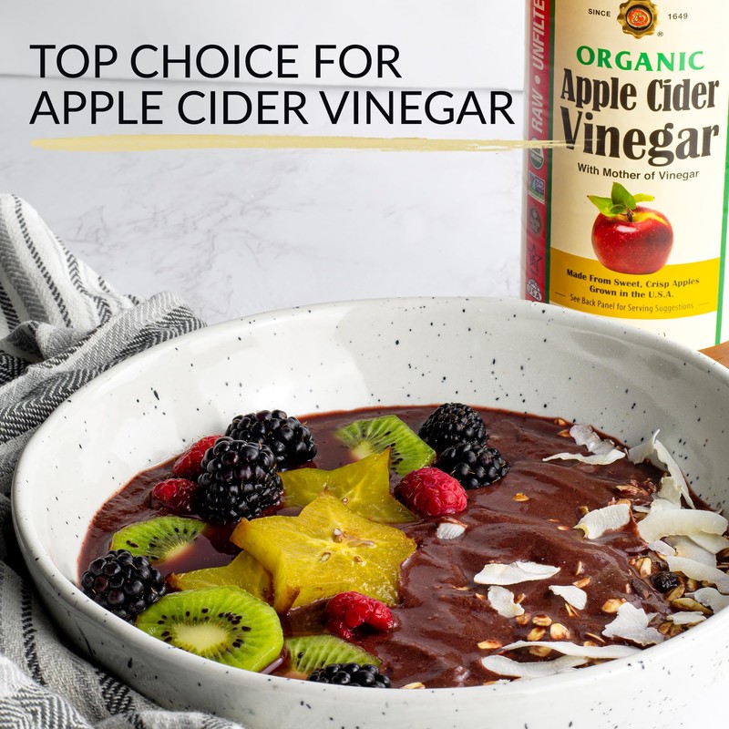 Marukan Organic Apple Cider Vinegar With Mother, Raw & Unfiltered,