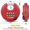 DELSWIN Outdoor Combination Padlock - 4 Digit Heavy Duty Disc