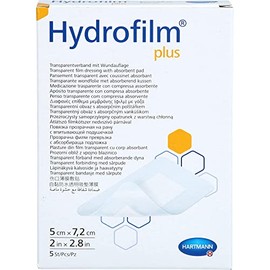 Hydrofilm Plus Transparent Dressing 5 x 7.2 cm Pack of 5