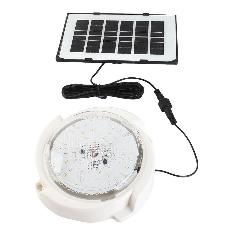 Solar Ceiling Light High Brightness 50LED Timing Solar Shed Lamp