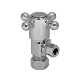 Mountain Plumbing 1/2" Compression Angle Valve/Ceramic Stem, Pewter