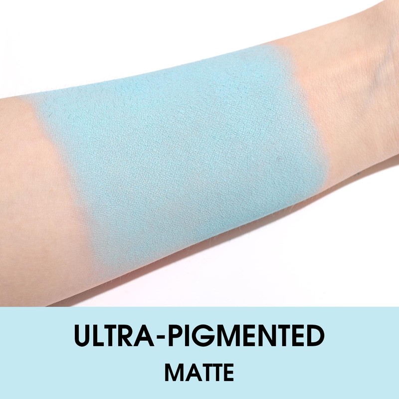 UCANBE Light Blue Single Eyeshadow Palette, Highly Pigmented Matte Eye