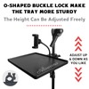 Universal Microphone Stand Tray with Phone Holder, Mic Stand Clamp-On