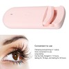 Heated Eyelash Curler Pink Portable Electric Long Lasting Eyelash Curler
