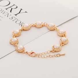 Stocking Stuffers Holiday Outfits for Women 2024 Pearl Bracelets for Women Gold Pearl Bracelet Rhinestone Pearl Bracelet Bangles Bracelet Wedding Party Bracelets Bridesmaid Jewelry Gifts