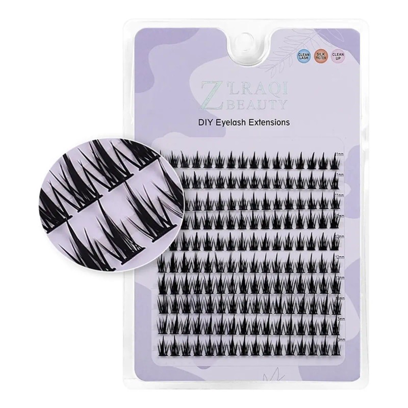 Pestañas Postizas Naturales Segmentación Extensiones Lashes