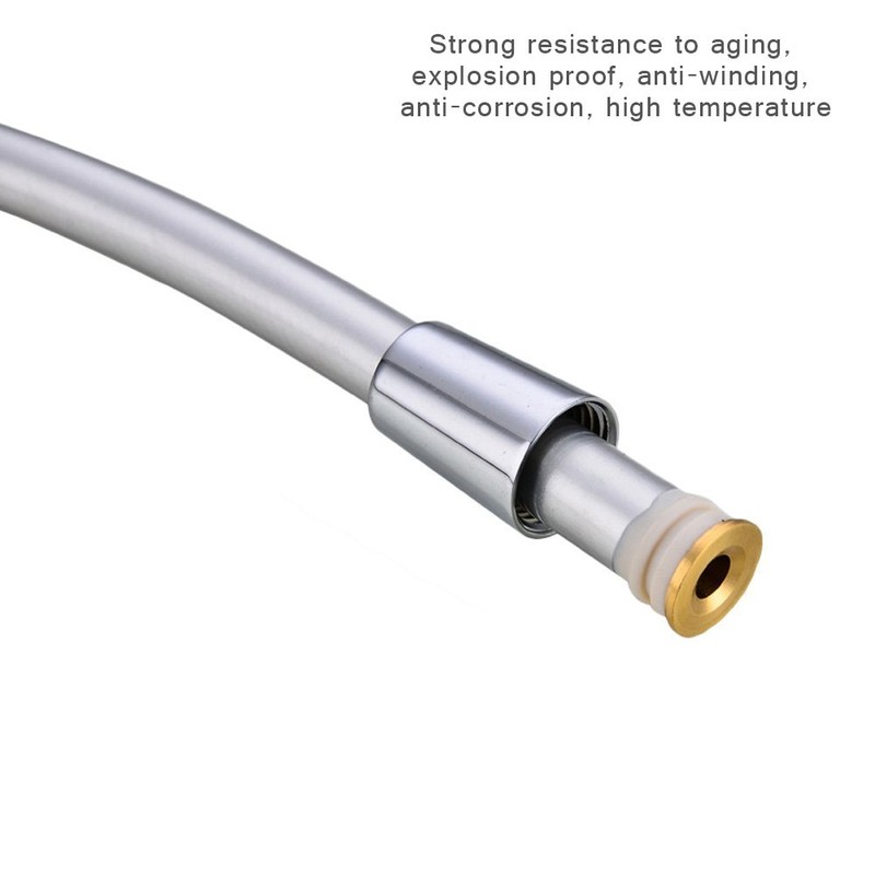 LEEFE PVC Smooth Shower Hose Flexible Anti-Kink Handheld Shower Head