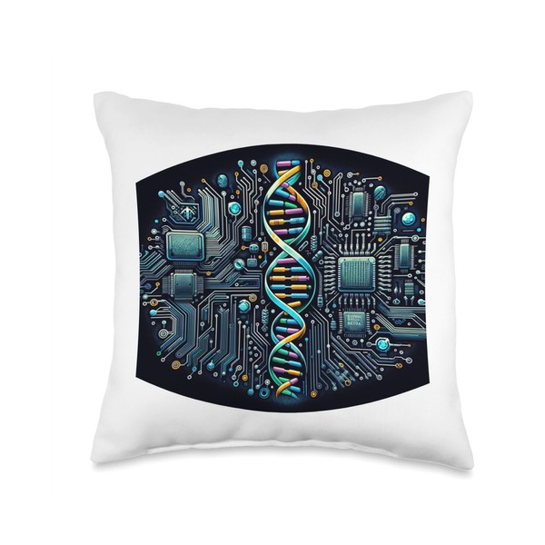Science Biohacking Throw Pillow