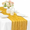 Mustard 35 x 120 Inches Long Cheesecloth Table Runner 10FT