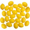 Jowxsx 6 Pieces Mini Artificial Lemons for Home Decor, Yellow