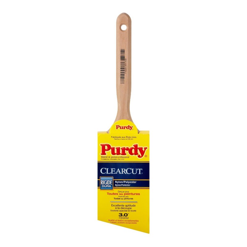 Purdy 144152130 Clearcut Series Glide Angular Trim Paint Brush, 3