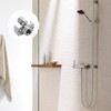 0XBIT Short Shower Tap Adaptor, Adjustable Angled Bent Base, Angled