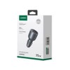UGREEN Fast Car Charger 3 Port 75W Grey
