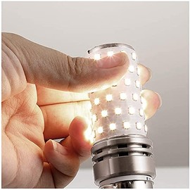 Lxcom Lighting E12 Corn LED Bulbs 15W E12 4000K Candelabra Light 150 Watt Equivalent Natural White 1500 Lumen Non-Dimmable Decorative Candle Base Chandelier Bulbs, AC 85-265V, Pack of 3