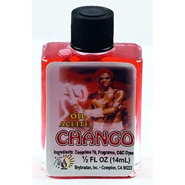 MW 12 PIECES BRYBRADAN CHANGO SPIRITUAL OIL CHANGO ACEITE ESPIRITUAL -1/2 FL OZ 14.7ML