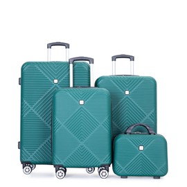 4 Piece Luggage Sets Travel Suitcase, Large Capacity Lightweight Luggage Sets with TSA Lock & Spinner Wheels, Clearance Carry On Luggage Suitcase Set