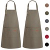 WENYA 2 Pack Kitchen Apron for Women, Unisex Adjustable Cooking